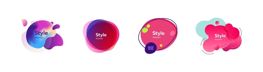 Bright modern graphic elements