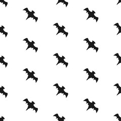 Seamless pattern with flying bats