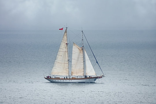 Sailing Ship in the Sea
