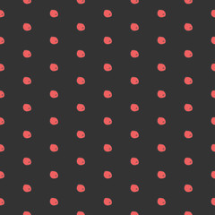 Seamless pattern with small red berries. Repeating Pattern