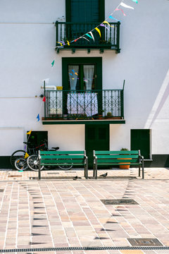 Typical house and party decoration in the Basque country
