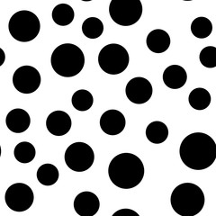 Circles seamless pattern. Random dots background texture. Vintage design.