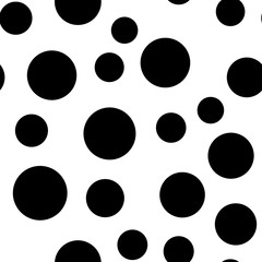 Circles seamless pattern. Random dots background texture. Vintage design.
