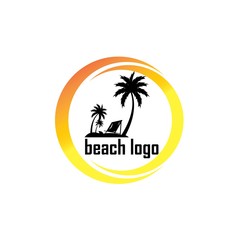 Summer Beach Holiday logo design