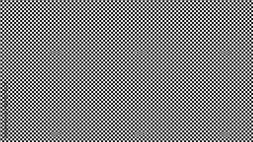 Poster fine small offsetting animated looping checkerboard chequerboard grid pattern
