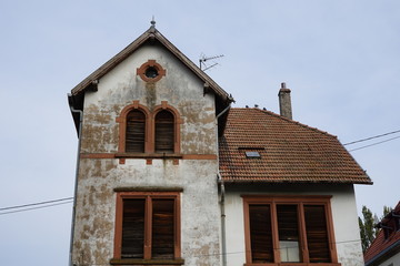 Front eines alten Hauses in Wissembourg
