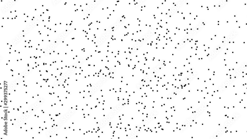 Poster random spray moving randomised dots points noisy noise loop