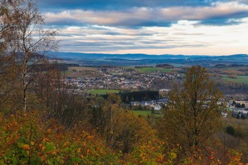 Fototapeta premium blick auf annaberg-buchholz - stadtteil buchholz