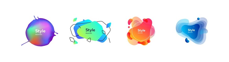 Multi-colored collection of creative shapes