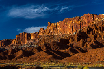 Capital Reef National Park in Southern Utah. Historical Mormon Settlement