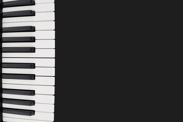 Piano Keyboard with Copy Space