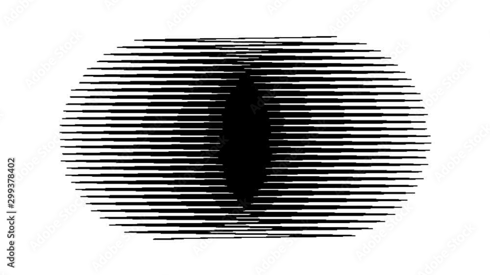 Poster abstract low-res retro animate venn diagram pattern