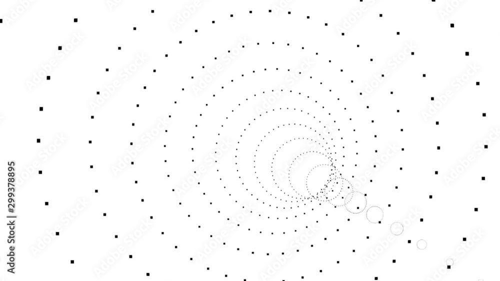 Aufkleber zooming into and out of a 3d space abstract virtual tunnel
