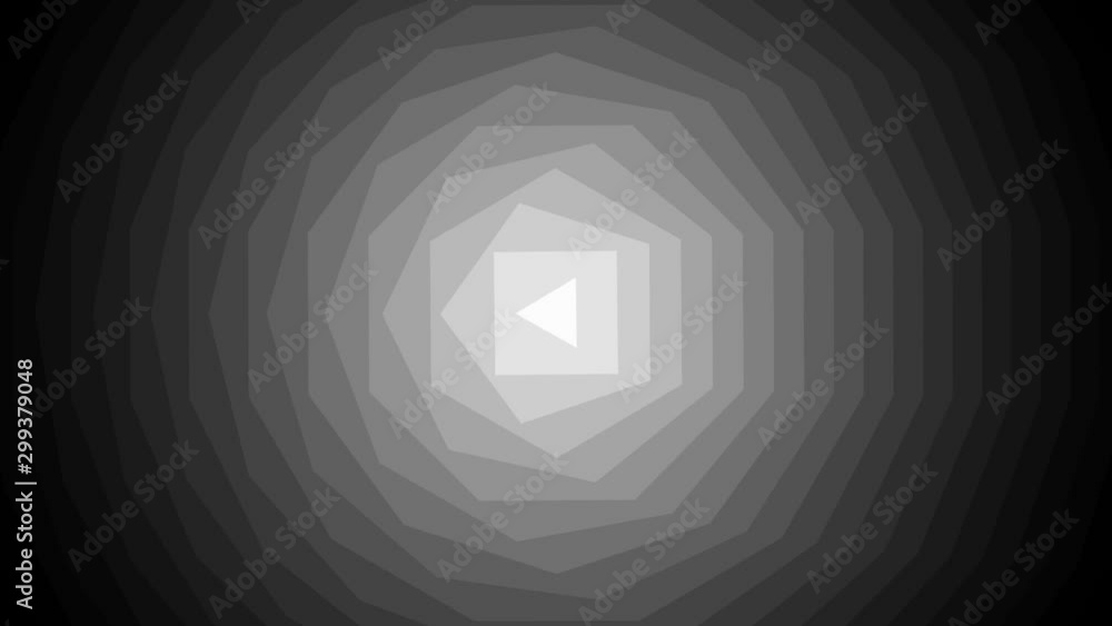 Poster mask stack of shapes of ever increasing number of sides polygons