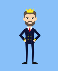 Ship Captain Pilot - Wearing a Crown