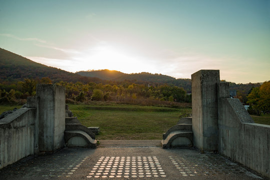 sunset in Hungary, D&ouml;m&ouml;s at Dunakanyar