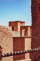 Old town of Ouarzazate in moroccan atlas