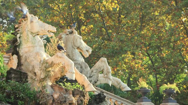 The Cascada Monumental in the Parc de la Ciutadella in Barcelona, Spain