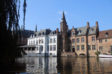 Fototapeta na wymiar The waterway of Bruges