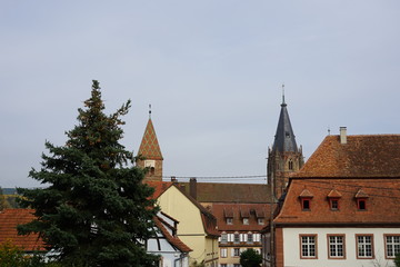 Fototapeta na wymiar Blick auf die Altstadt von Wissembourg