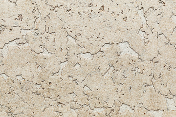 Close-up of cork light-colored sound insulation lagging for floors and walls