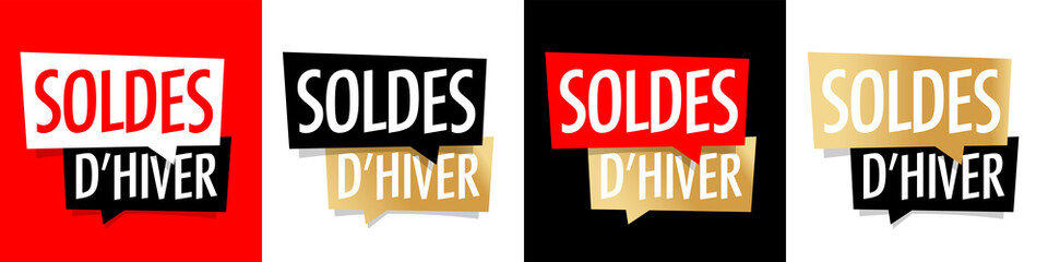 Obraz premium Soldes d'hiver