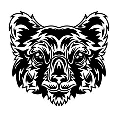 Obraz premium Koala face. Design element for poster, card, banner.