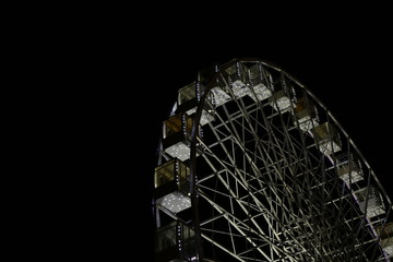 Ferris wheel against the night sky