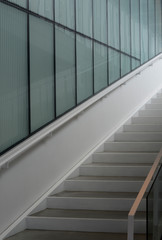 Interior staircase in a commercial building