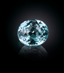 diamond on black background