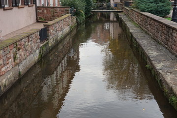Kanallandschaft der Lauter in Wissembourg