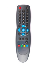 unnamed tv remote control on white background