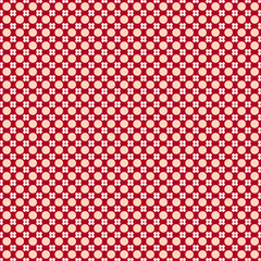 Pattern polka dots rosa su sfondo rosso