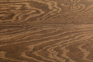 Close-up of dark chestnut laminate floor covering