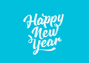 Happy New Year. Lettering text for Happy New Year