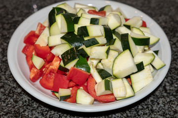 Pepperoni und Zucchini