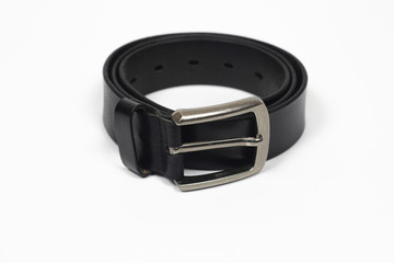 black belt on white background