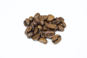 coffee beans on white background