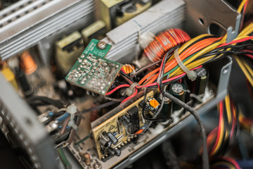 dusty computer power supply, computer cleaning maintenance