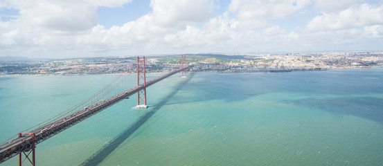 Stunning pictures of the Ponte 25 de Abril bridge - Over 2km-long, this striking Golden Gate-style...