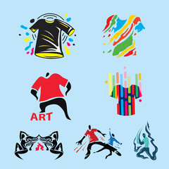 Abstract t-shirt Printing Art, Fashion Icons (vector Art)