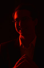 Fototapeta premium young man studio portrait