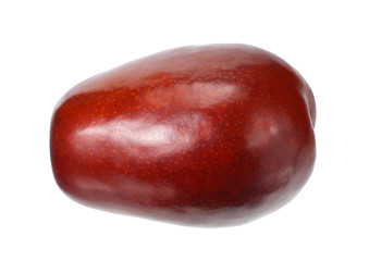 fresh date fruit isolated on white background. macro