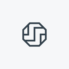 Letter S logo icon design template elements.