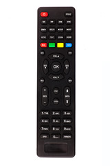 unnamed tv remote control on white background