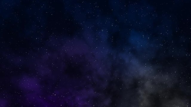 Set of 3 Starry Night Sky Loops with Purple Nebula. Static camera, loop ready clips including low, medium and high density stars.