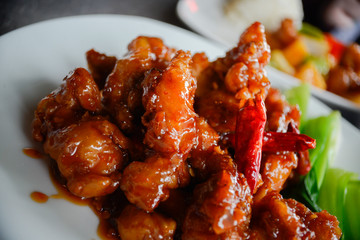 Chinese food, general tso's chicken