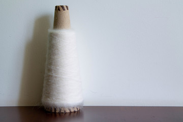 natural wool bobbin yarn