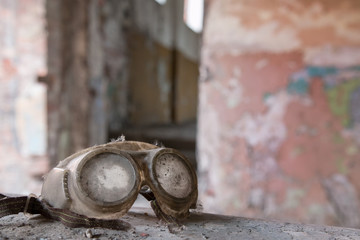 abandoned places - glasses, googles