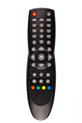 unnamed tv remote control on white background